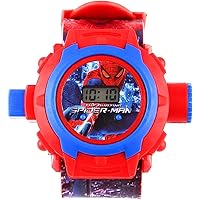 Generic Digital 24 Images Spiderman Projector Watch for Kids, Diwali Gift, Birthday Return Gift (Color May Vary)