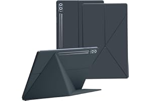 GUODONGMEI Magnetische Hülle für Samsung Galaxy Tab S10 Ultra/S9 Plus Tablet mit S-Pen-Halter, leichte und schlanke magnetische Standhülle (Grau, Samsung Galaxy Tab S10/S9 Ultra 14,6 Zoll)