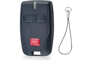BAKEWHIZ Mando a distancia para puerta de garaje de 433,92 MHz, llave de control remoto para BFT Mitto 2 RCB02/TRC 2 Kleio/Ghibli, control remoto universal, 2 botones para control remoto BFT con llavero para