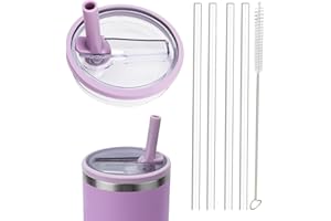 MOECSHSY Coperchio a prova di perdite per Stanley Cup, 1 confezione da 850 ml, coperchio di ricambio adatto per Stanley Quencher H2.0 0,89 L, non adatto a IceFlow 0,89 L, set riutilizzabile con 4 cannucce e 1