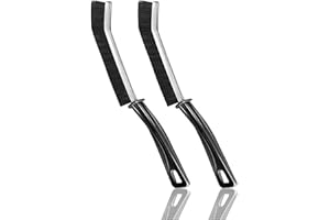 Redreo 2 Stück Spaltreinigungsbürste Fugenbürste, Hard-Bristled Fugen Reinigungsbürste für Tiefenreinigung von Fensterrillen,Badezimmern,Küchenspülen und Fliesenfugen