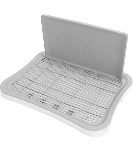 Vasino Per Cani Da Interno - Con Griglia, Antiscivolo, Design A Muro, Colore Rosa - Foto 8