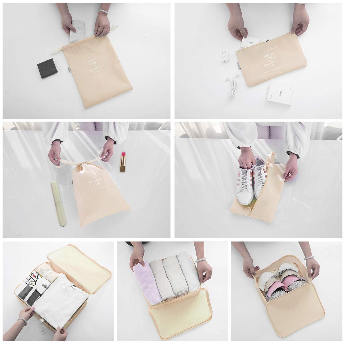 OrgaWise-Organisateur-de-Voyage-Cube-de-Voyage-Sacs-de-Rangement-8-Set-Systme-de-Cube-Voyage-Ensemble-Complet-de-diffrents-Sacs-Set-Voyage