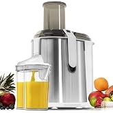 Cecotec StrongTitanium 19000 XXL Orbital Blender for Fruits and Vegetables. 19000 RPM, 1300 W, XXL Input Channel (75 mm), Tit