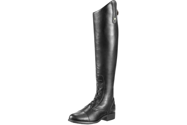 WEHAM Bottes d'équitation rétro à Lacets en Cuir PU pour Hommes et Femmes, Bottes de Chevalier Longues d'équitation en Plein air pour débutants