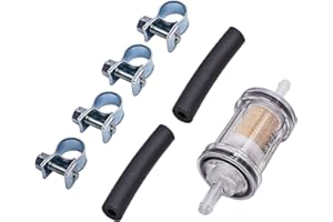 AIB2C Parking Heater Diesel Fuel Filter Kit with Hose & Clamp Bronze Filter Element Compatible with Webasto Eberspacher Parking Heater