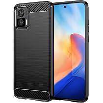 SCL Hülle Für Moto G8 Power – Carbon Design, Stoßfest, Kratzfest, Mit Erhöhten Rändern