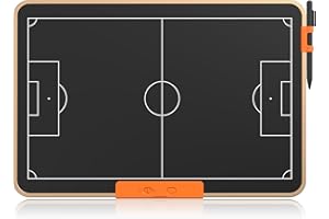 GIGART Taktiktafel Fußball, Basketball, Hockey, Tennis, LCD Elektronisch Coach Tactical Board mit Stift, Löschbarem Coach Zeichenblöcke, Trainingszubehör für Champions League Ball