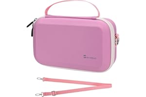 SKYREAT Osmo Pocket 3 Tasche, Kompakte tragbare Aufbewahrungstasche, Reiseschutztasche für DJI Osmo Pocket 3 Creator Combo Zubehör (Pink)