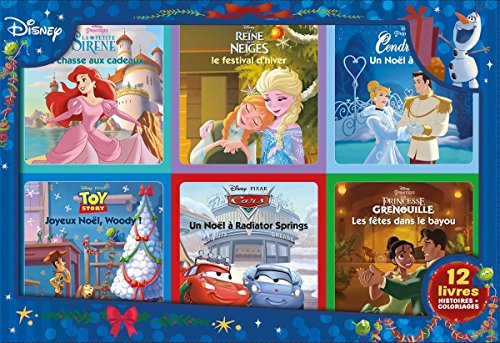 Couverture du livre de DISNEY - Coffret 12 Livres - Spécial Noël