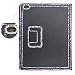 Produktbild spritech (TM) 3D Handmade Bling Diamond Design Fit Schutzhülle Folio Ständer PU-Leder Smart Schutzhülle, schwarz, iPad 2/iPad 3/iPad 4