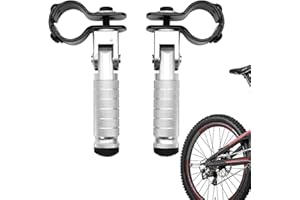 Yusheng Repose-vélo - Pédale Repose-Pied arrière Universelle en métal | Repose-Cadre Moto Pliable pour Passager, vélos, Scooters, Motos