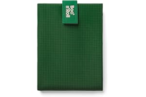Roll'eat ® | Bolsa Merienda, Porta Bocadillos con Envoltorio Reutilizable, Porta Alimentos Ecológico sin BPA, Bolsa de Tela, Color Verde - Boc'n'Roll Active