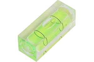 YOSOO HEALTH GEAR Poziomica Bąbelkowa, 5 Szt. Mini Kwadratowa Poziomica Małe Wiszące Narzędzia do Pomiaru Poziomu 15x15x40mm