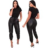 Crazy Girls Women Wet Look Faux Leather 