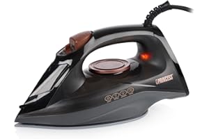 Princess fer à repasser - 2 600 W - Réservoir : 220 ml - Fonction autonettoyante - Semelle en céramique - Vapeur verticale - Vapeur continue 25 g/min - Jet de vapeur 80 g/min - 322890