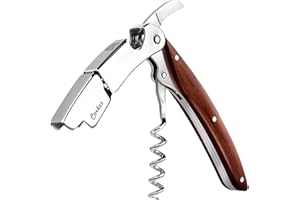 CORKAS Cavatappi Professionale Apribottiglie Vino, Cavatappi a Leva, Cavatappi da Sommelier, Coltello da Sommelier, Cavatappi per Camerieri Apri Bottiglia, Regalo per Gli Amanti del Vino