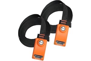 LegendTech-Abschließbarer Spanngurt, 3 m x 25 mm, mit 3 Edelstahlkabeln kann Diebstahl verhindern