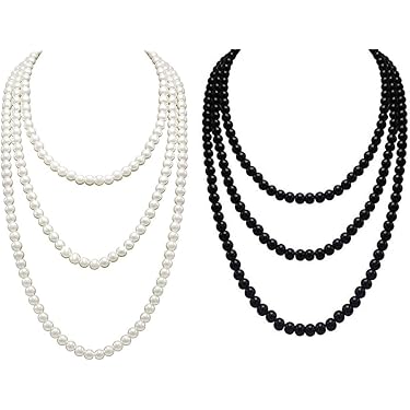 Spettacolare e lussuosa collana di perle multicolor naturali a 6 fili