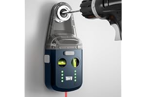 Tyrry Livella Laser 4 in 1 con Livella a Bolla, Raccogli Polvere per Trapano, Supporto da Parete e Ventosa Elettronica a Vuoto, Strumento per Appendere Quadri, Dipingere e Ristrutturazioni Domestiche