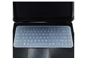 HSHDUTI Housse de protection universelle en silicone ultra fine pour clavier d'ordinateur portable 13", 14", 15", 16", 17", 17", 13", 14", 13", Chromebook pour ordinateur portable de 13 à 14"