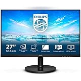 Philips 271V8LA - Monitor FHD da 27", AdaptiveSync (1920 x 1080, 75 Hz, VGA, HDMI), nero