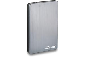 Blueendless Disco Duro Externo 2.5" USB3.0 Almacenamiento De Disco Duro Portátil Ultrafino Compatible con Mac, PC, Laptop (Gris, 500, GB)