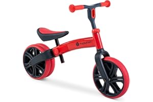 Y-VOLUTION Yvolution Y Velo Junior Toddler Balance Bike | 9 Inch Wheel No-Pedal Training Bike for Kids, Early Learning Bicycle with 3 Adjustable Wheels, Outdoor Gift for Age 18 Months 2 3 4 5 Year Old Boy Girl