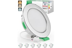 Bojim Infälld LED-spotlight 220 V 60 mm för badrum nickel | Hål 55 mm - 68 mm diameter 3 färgtemperaturer varm neutral kall 4