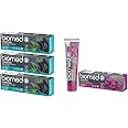 Biomed Charcoal Natural Toothpaste for Triple Whitening and Gum Care 100 g (Pack of 3) & Sensitive Natural Toothpaste for Enamel Strengthening, 100 g (Pack of 1)