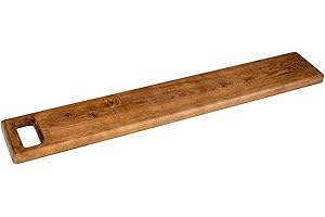 Holtaz Planche de Cuisine Planche à Découper Planche Décorative en Bois Plateau de Table Plateau de Service en Bois de Frêne - Longue Planche de Service avec Poignée