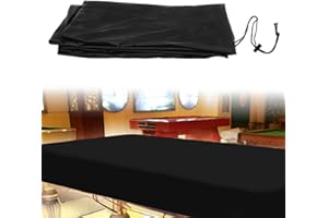 Fiacvrs Couverture de Table de Billard,Durable d'Oxford de Billard de Billard avec la Couverture Lavable de Table de Billard de Cordon(285x158x20cm,Noir)
