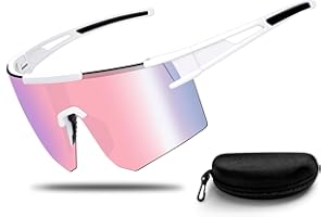 SEELENKLANG Fast Glasses Rave, Sunglasses Cycling Glasses Men Women UV400 Protection Ski Sports Glasses MTB Glasses