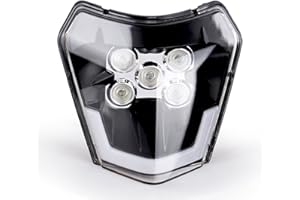 TEAUSA Moto HA CONDOTTO il Faro Piastra Anteriore Del Faro Fit for KTM EXC 300 XC XCF XCW XCFW SX SXF SXS 125 A 690 2012-2022 Head Light Wick