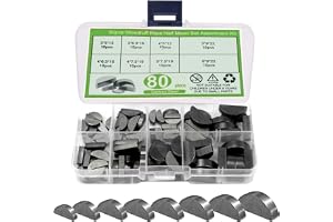 80 delar skivfjädersortiment 8 storlekar, skivfjäder, svänghjul remskiva vevaxlar sortiment kit, skivfjädersortiment-kit, läm