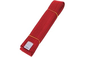 LLLucky Professional Taekwondo Belt Karate Judo Double Wrap Martial Arts Stripe Sports Belt 1.8m/2.8m Red belt
