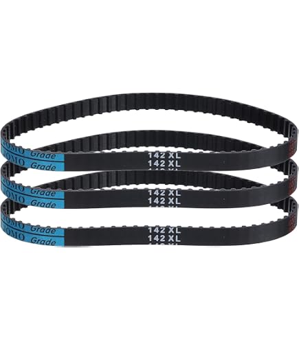 BESTORQ 198-XL-037 XL Cinghia dentata, gomma, circonferenza esterna 50,3 cm, larghezza 1 cm, passo 0,5 cm, 99 denti