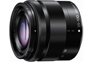 PANASONIC LUMIX G Vario, 35–100 mm, F4.0–5.6 ASPH, Micro sans Miroir, Quatre Tiers Micro, Mega Optical I.S., H-FS35100K (Noir américain)