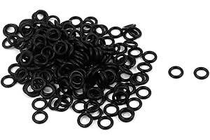 UXCELL sourcing map Nitrilo Caucho Tóricas Juntas, 5mm OD 3mm ID 1mm Ancho, Métrico Sellado Empaquetadura, Paquete de 180