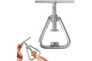 Enzyluxe 1Pack Metal Nutcrackers,Stainless Steel Pecan Crackers,Universal Walnut Cracker Heavy Duty Nutcracker Tool for All Nuts,Black Walnut,Macadamia Nuts,Hazelnut(Silver)