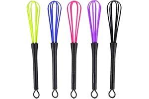 RIUTY Schneebesen Mixer, 5 STÜCKE Kunststoff Salon Friseur Friseur Haarfarbe Farbstoff Creme Schneebesen Küche Ballon Mixer Werkzeug