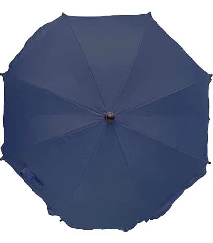 Ombrellino Parasole Universale Inglesina – UV 50+ Per Passeggini, Diametro 70 Cm, Manico Flessibile, Colore Rosso