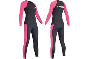 CRESSI Wahoo Monopiece Wetsuit - Muta Monopezzo Realizzata in Morbido Neoprene 1.5/2mm e Elastan, Perfetta per Attività Acquatiche Varie