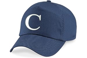 4sold Childrens Quality Cotton Summer Sun Hat New Children School Kids caps Navy Blue Hat Sport Alphabet A-Z Boy Girl Adjustable Baseball Cap