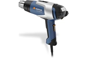 Steinel décapeur thermique HL 2020 E, 2200 W pistolet à air chaud, écran LCD, 80°-630°C, témoin de chaleur résiduelle, antidérapant