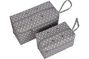 ‎KATECH Katech Aufbewahrungstasche für Wolle, Stricktasche zur Aufbewahrung von Häkelnadeln, Stricknadeln und Andere Kleines Zubehör, Häkeln und Stricken Zubehör (Grau)