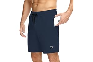 HMIYA Sporthose Herren Kurz Baumwolle Sport Shorts Kurze Hosen Trainingshose Jogginghose Slim Fit Mit Reissverschluss Taschen