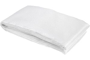 QUARKZMAN Glasfiberduk 3 oz/80 g 1 m (1,09 yards) x 1 m x 0,1 mm | E Glas Twill Tyg Fiberglas 10,76 Ft Kvadrat, Tyg Båt Rc Flygplan Bil Surfbräda Badkar Pool Reparation