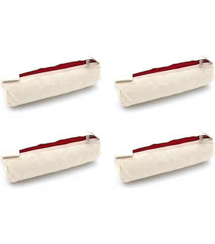 Rayher Etui Met Ritssluiting – 22x7x7 Cm, 100% Katoen, Beige, Ideaal Voor Opbergdoeleinden