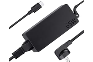 ANFULA Chargeur pour Lenovo 65W USB-C Ordinateur Portable pour Lenovo Thinkpad X1 T14 T15 L13 L14 L15 E14 E15 T480 T480S T490 T580 T590 E480 E580 E590 X280 X380 L380 L480 Yoga Type-C Adaptateur Alimentation